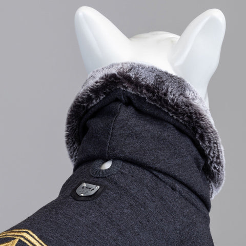 Lindo Dogs Army General Sweatshirt Köpek Kıyafeti Antrasit Beden 4