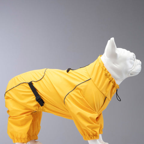 Lindo Dogs Quattro Vega Köpek Yağmurluğu Sarı Beden 4