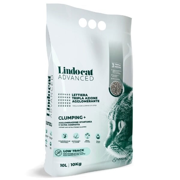 Lindocat Advanced Pati İzi Bırakmayan Ekstra Topaklanan Özel Karışım Kedi Kumu 1 Adet 10 Lt