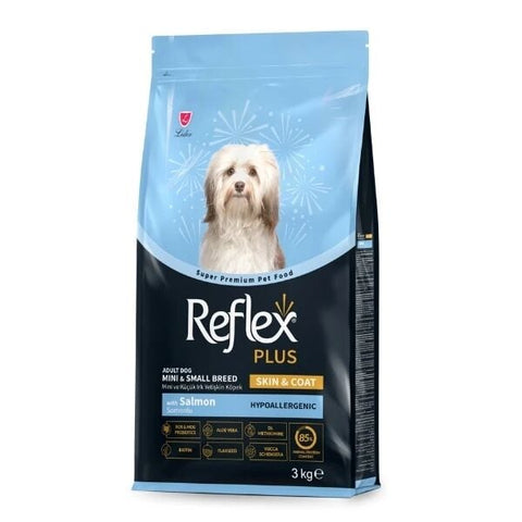Reflex Plus Skin  Coat Somonlu Mini ve Küçük Irk Yetişkin Köpek Maması 3 Kg
