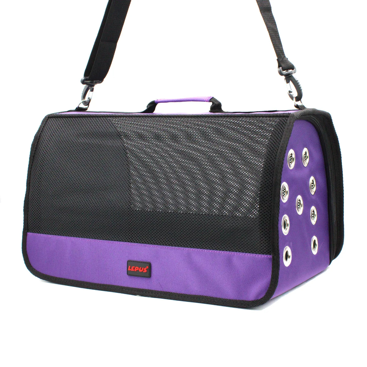 Lepus Mesh Bag Omuz Askılı Kedi ve Küçük Irk Taşıma Çantası Mor 28x45x28 Cm