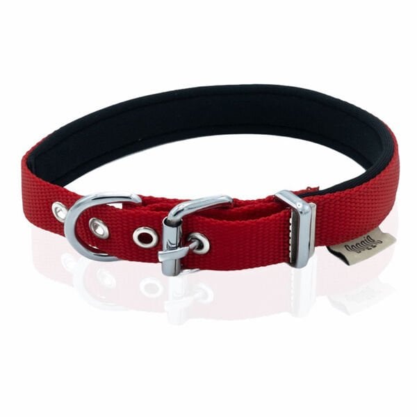 Doggie Comfort Dokuma Köpek Boyun Tasması Small Kırmızı 2x20-35 Cm