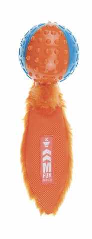M-Pets Meteor Sesli Kauçuk Köpek Oyuncağı 25 Cm Mavi/Turuncu