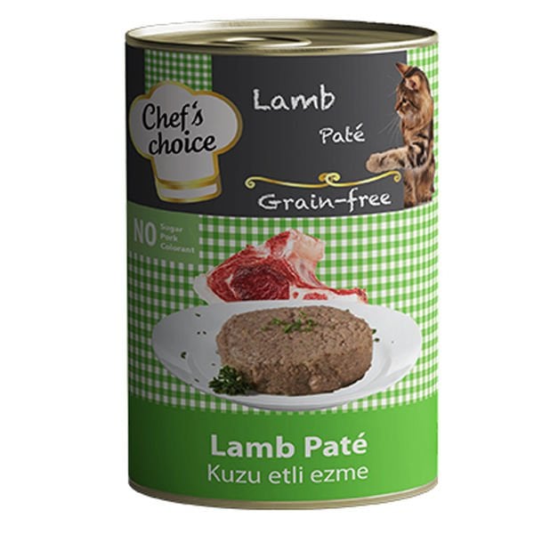Chefs Choice Kıyılmış Kuzulu Yetişkin Konserve Kedi Maması 1 Adet 400 Gr