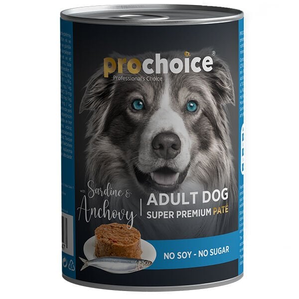 Pro Choice Adult Sardunya ve Hamsili Yetişkin Köpek Konservesi 1 Adet 400 Gr