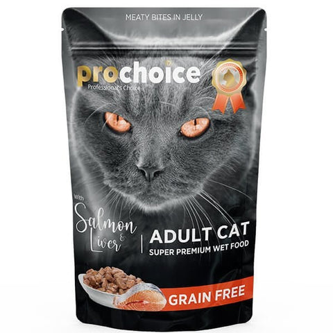 Pro Choice Tahılsız Somon ve Ciğerli Yetişkin Konserve Kedi Maması 1 Adet 85 Gr