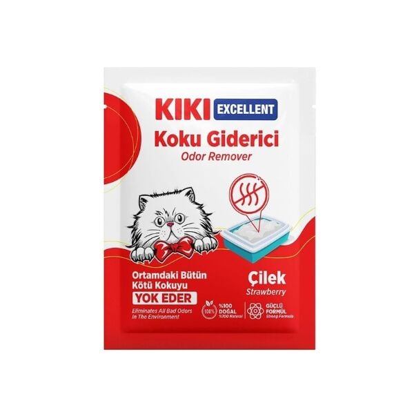 Kiki Excellent Kedi Kumu Koku Giderici 25 Gr Çilek Kokulu