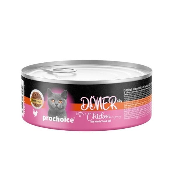 Prochoice Döner Bites Sos İçinde Tavuklu Yavru Konserve Kedi Maması 70 Gr 1 Adet