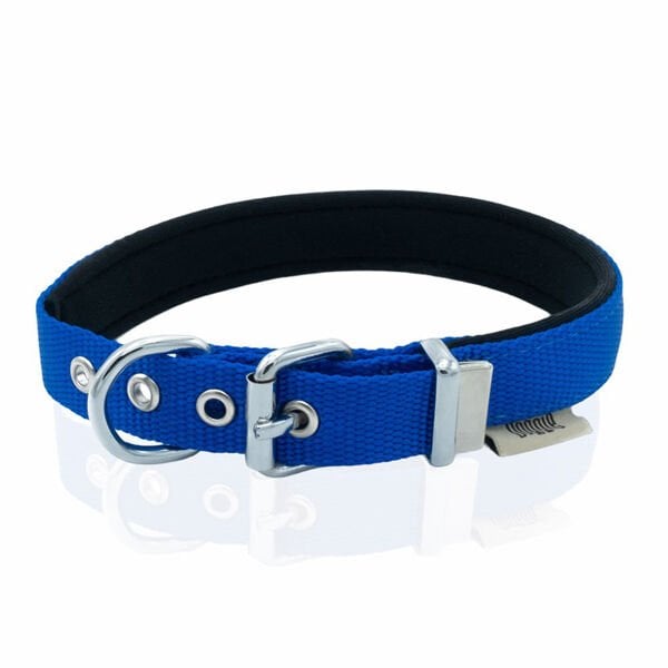 Doggie Comfort Dokuma Köpek Boyun Tasması Small Mavi 2x20-35 Cm