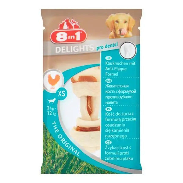 8in1 Delights Dental Köpek Kemik ödülü Xsmall 12 Gr