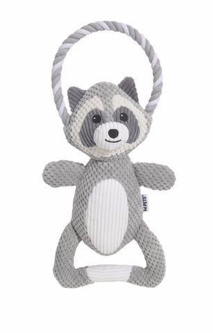 M-Pets Eco Chewtopia Rakun Peluş Kedi ve Köpek Oyuncağı 35x19x8 Cm Gri