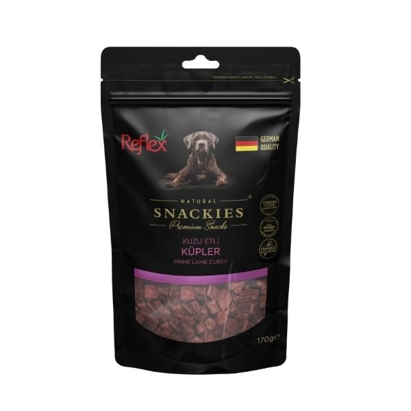 Reflex Snackies Natural Kuzu Etli Küp Tahılsız Köpek Ödül Maması 1 Adet 170 Gr