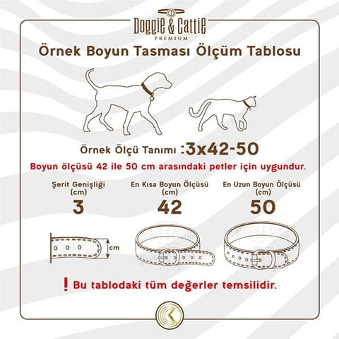 Doggie Comfort Deri Nazar Boncuklu Köpek Boyun Tasması Medium Mavi 4x52-60 Cm