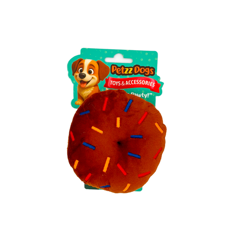PetzzDogs Yummy Sesli Dayanıklı Peluş Köpek Çiğneme Oyuncağı Kahverengi 10x8 Cm