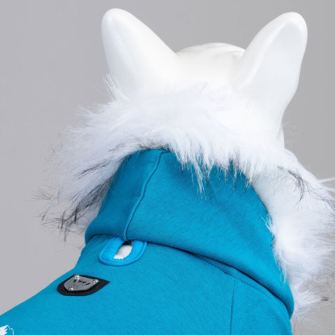 Lindo Dogs Mountains Sweatshirt Köpek Kıyafeti Mavi Beden 6