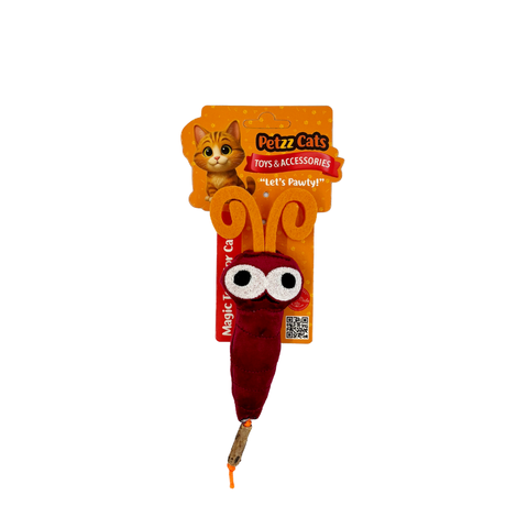 PetzzCats July Matatabi ve Çıngırak Sesli Peluş Kedi Oyuncağı Kahverengi 20x7 Cm
