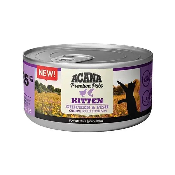 Acana Premium Pate Tavuklu ve Balıklı Yavru Konserve Kedi Maması 85 Gr