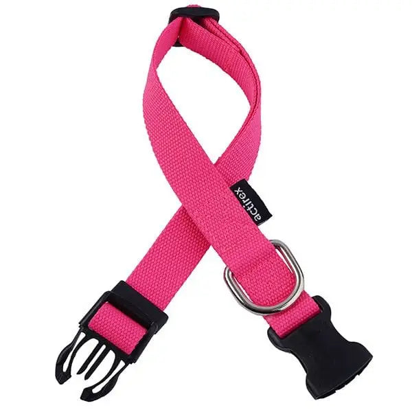 Actirex Neon Ayarlı Köpek Göğüs Tasması Pembe Small 1.5x35-50 Cm