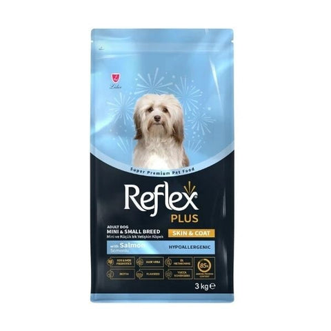 Reflex Plus Skin  Coat Somonlu Mini ve Küçük Irk Yetişkin Köpek Maması 3 Kg