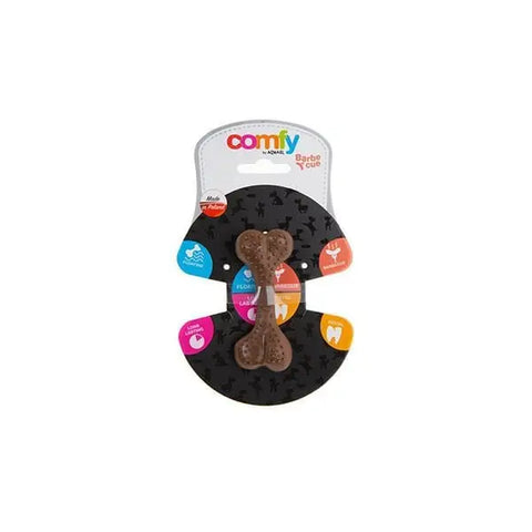 Aquael Comfy Dental Barbekülü Köpek Kemik Oyuncağı Kahverengi 8.5 Cm