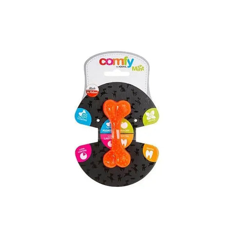 Aquael Comfy Dental Naneli Diş Kaşıyıcı Köpek Kemik Oyuncağı Turuncu 16.5 Cm