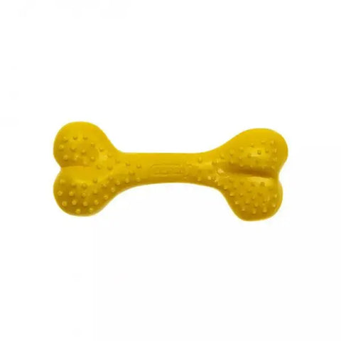 Aquael Comfy Toy Kemik şeklinde Ananas Aromalı Köpek Oyuncağı Sarı 12.5 Cm