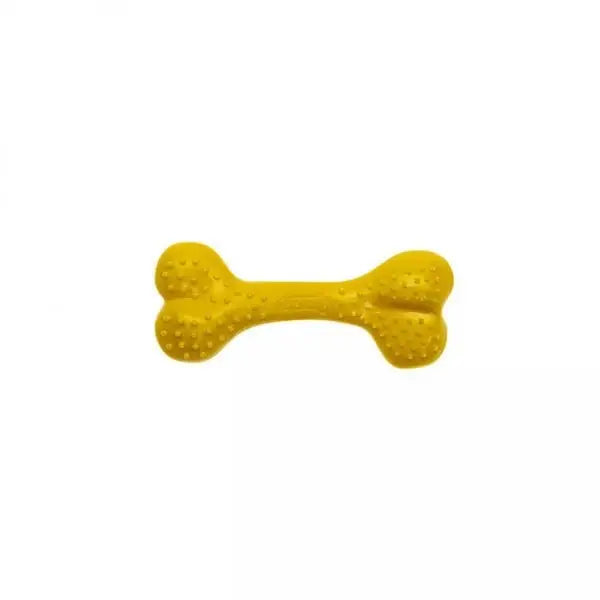 Aquael Comfy Toy Kemik şeklinde Ananas Aromalı Köpek Oyuncağı Sarı 8.5 Cm