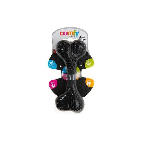 Aquael Comfy Toy Kemik şeklinde Meyan Kökü Aromalı Köpek Oyuncağı Siyah 16.5 Cm