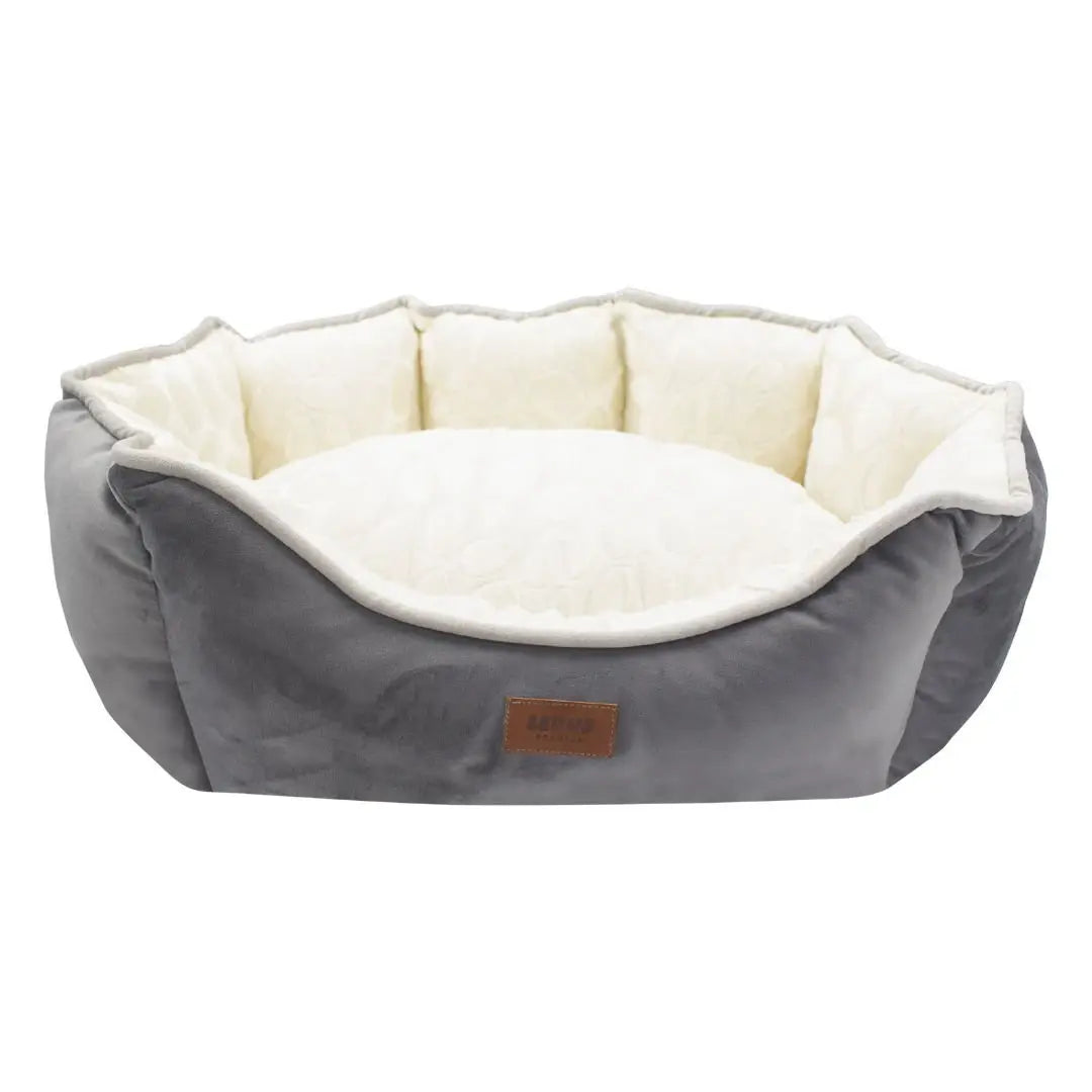 Lepus Luxe Daisy Kedi ve Köpek Yatağı Gri Large 70x45x22 Cm