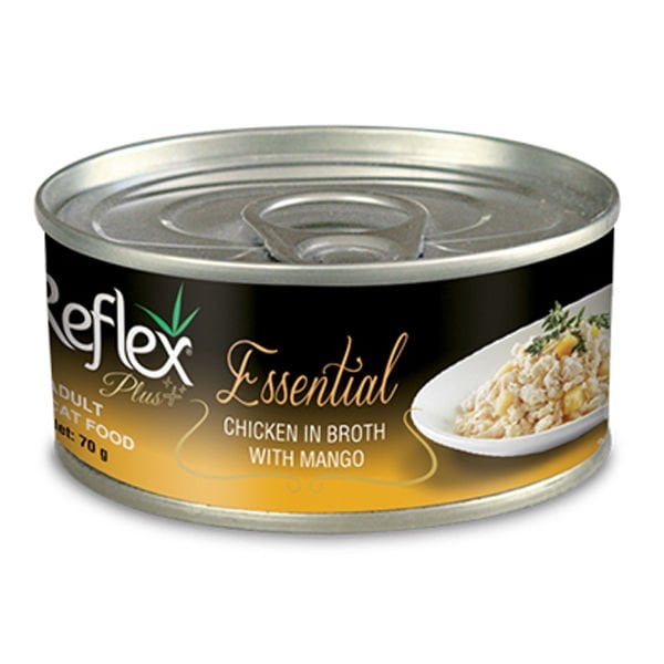 Reflex Plus Tavuk ve Mangolu Yetişkin Konserve Kedi Maması 1 Adet 70 Gr