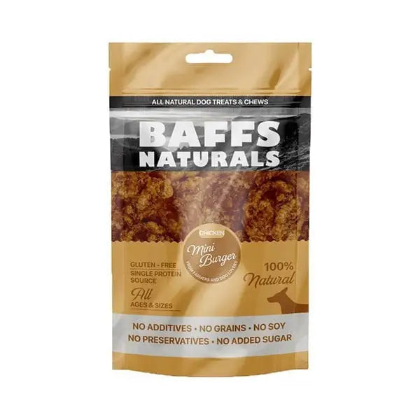 Baffs Naturals Tavuk Mini Burger Köpek ödül Maması 100 Gr