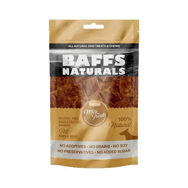 Baffs Naturals Tavuk Mini ödül Köpek Maması 100 Gr