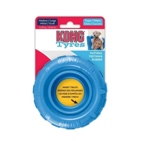 Kong Lastik Şeklinde Kauçuk Yavru Köpek Oyuncağı Medium/Large Mavi/Pembe 11 Cm