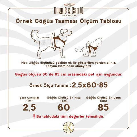 Doggie Comfort Dokuma Ronin Köpek Göğüs Tasması Xxsmall Turuncu 1x30-35 Cm