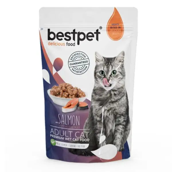 Bestpet Adult Jelly Pouch Somonlu Yaş Kedi Maması 85 Gr