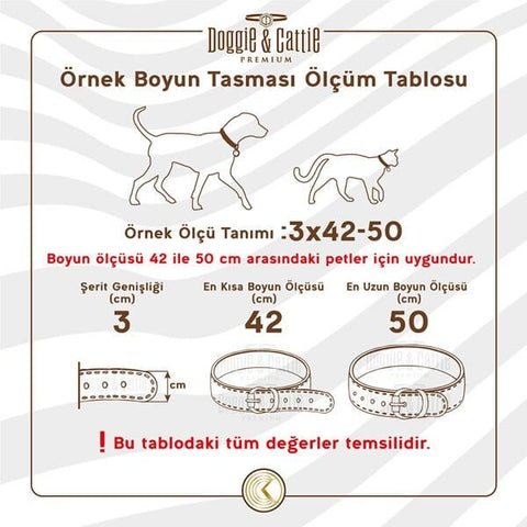Cattie Boncuklu Deri Küçük Irk Köpek ve Kedi Boyun Tasması Small Royal Mavi 1x16-20 Cm