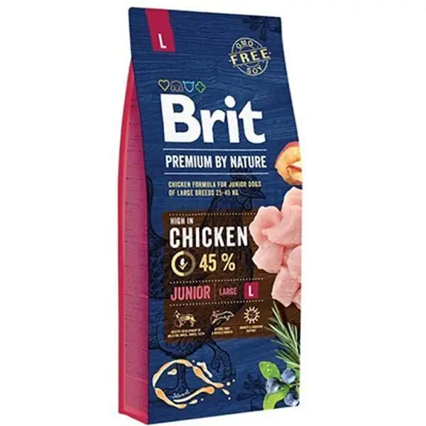 Brit Premium Nature Büyük Irk Tavuklu Yavru Köpek Maması 15 Kg