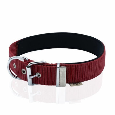 Doggie Comfort Dokuma Çivili Köpek Boyun Tasması Medium Kırmızı 4x52-60 Cm