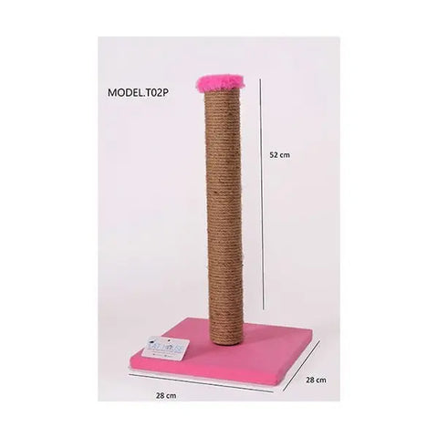 Cat Hause T02 Kedi Tırmalama Tahtası Pembe 52 Cm