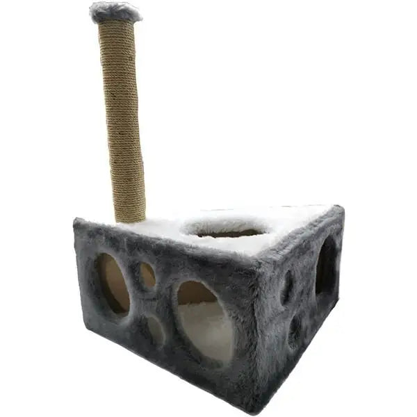 Cat Hause Y04 Peynir şeklinde Kedi Tırmalama Evi Gri 67 Cm