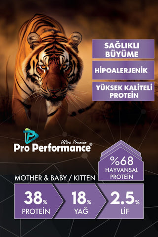 Pro Performance MotherBaby Kuzulu ve Pirinçli Anne ve Yavru Kedi Maması 15 Kg