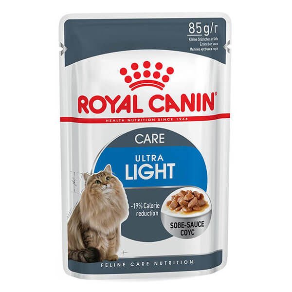 Royal Canin Ultra Light Gravy Pouch Diyet Kedi Maması 1 Adet 85 Gr