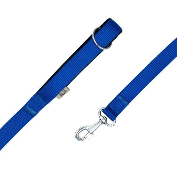 Doggie Comfort Dokuma Köpek Gezdirme Tasması Medium Mavi 2x140 Cm