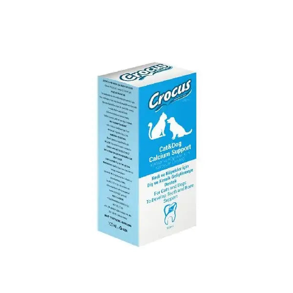Crocus Diş ve Kemik Gelişimi Kedi Köpekler için Sıvı Kalsiyum Destek 100 Ml