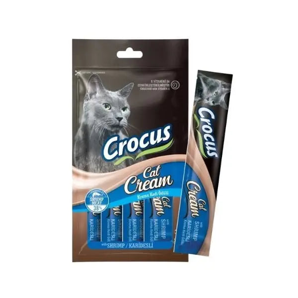 Crocus Karidesli Sıvı Kedi ödül Maması 15 Gr 4 Adet