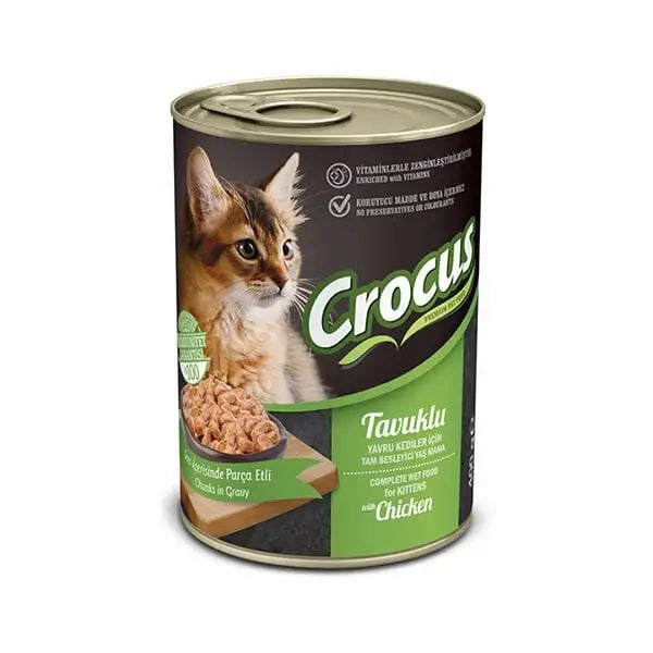 Crocus Tavuklu Yavru Kedi Yaş Maması 400 Gr