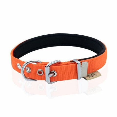Doggie Comfort Dokuma Kemikli Köpek Boyun Tasması Medium Turuncu 2x35-40 Cm
