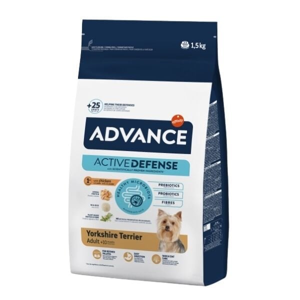 Advance Yorkshire Terrier Tavuklu Yetişkin Köpek Maması 1.5 Kg