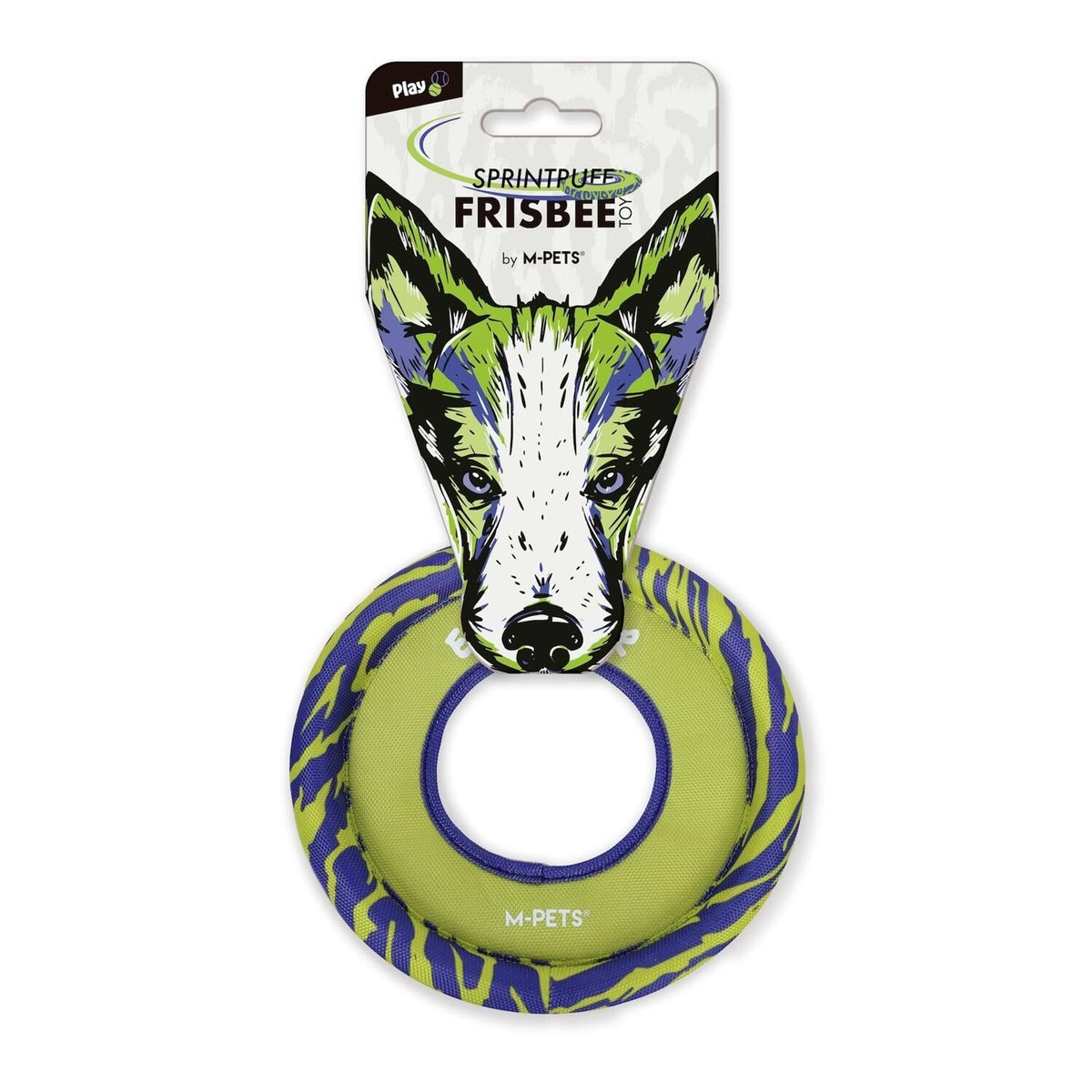 M-Pets Sprintpuff Frizbi Köpek Oyuncağı 24 Cm Mor/Yeşil
