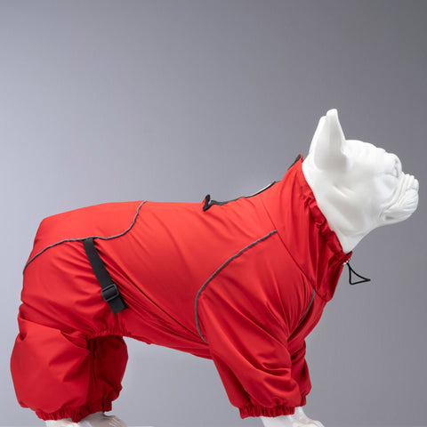 Lindo Dogs Quattro Nova Köpek Yağmurluğu Kırmızı Beden 4